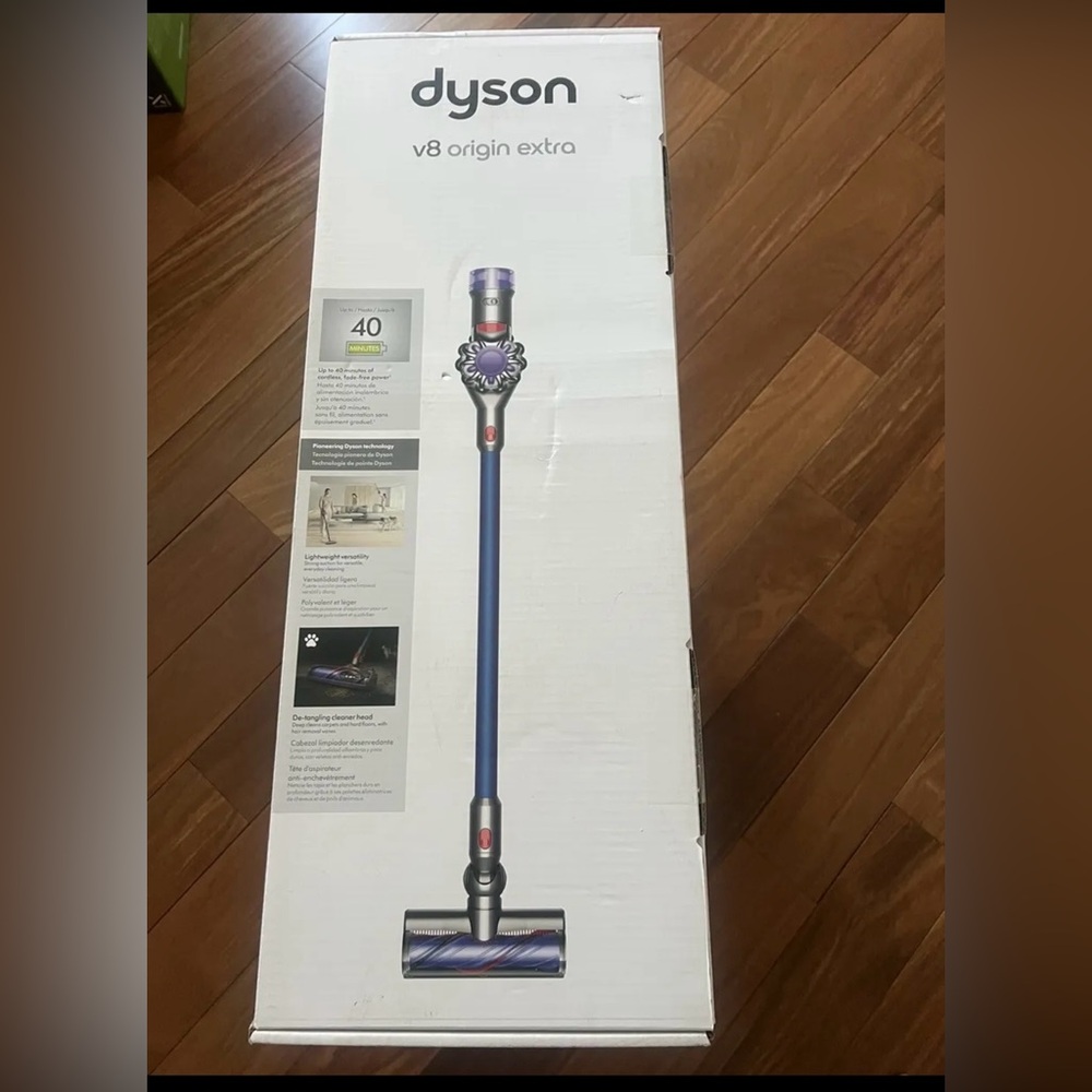 Dyson V8 Origin Extra Stick Vacuum SV25 Gray/Blue BRAND NEW